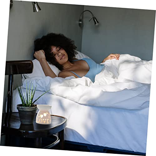 Lot de 2 Lampes Aromathérapie Cire en Céramique pour Maison - 7