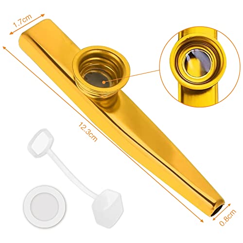 Kazoos Instrument 42 pcs Kazoo Métal Instruments 6 Pièces de Couleurs Différentes De Musique en Métal Kazoo Alliage… - Les Beatles, Paul McCartney, John Lennon, RIngo Starr, George Harrison Kazoos Instrument 42 pcs Kazoo Métal Instruments 6 Pièces de Couleurs Différentes De Musique en Métal Kazoo Alliage… – Image 5