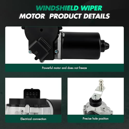 Image of SCITOO Front Windshield Wiper Motor Replacement for 2003-2007 for Cadillac for CTS,2004-2006 for Cadillac for SRX,2005-2011 for Cadillac for STS Wiper Motor 19354906,12487632,88958251 8 Pins | Direct fit for 2005-2011 For Cadillac For STS|Replaces OE 19354906 ,12487632 ,88958251|8 Pins|Fit for Front Wiper Motor
