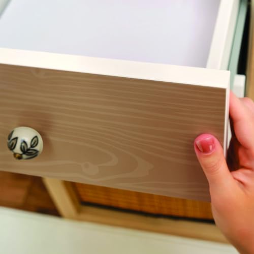 Papel para forrar muebles autoadhesivo decorativo lavable de madera mate 4