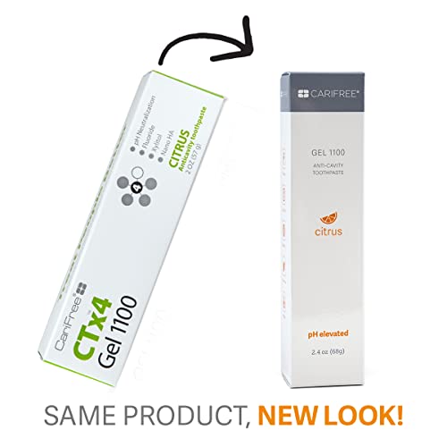 CariFree Gel 1100 (Citrus): Anti-Cavity Toothpaste | Cavity Prevention | Freshens Breath and Moistens Mouth | Dentist Recommended for Oral Care