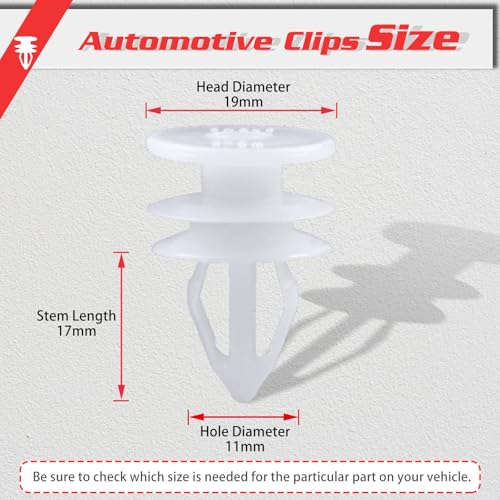 Image of OTUAYAUTO 20Pcs Door Trim Panel Retainer Clips Fasteners Rivets Pins Replacement for GMC Envoy Chevy Trailblazer Suburban Silverado, OEM# 10357004,10360625,15095067,15155113,15205950,15944000