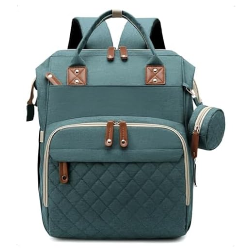 [Assista o Vídeo] Mochila Maternidade Bolsa Impermeável Bebê Menino Menina Grande Capacidade com Bolsos Térmicos - Verde CODATECH