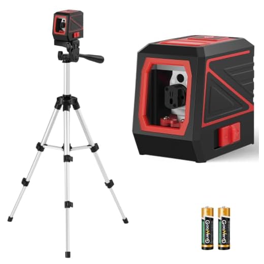 Laser Level with Tripod, 100 feet Green Cross Line Self Rotary Leveling Laser Level, Vertical and Horizontal Line, Rotatable 360 Degree, Manual Self leveling and Pulse Mode,IP54 Waterproof & Battery1