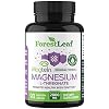 Forest Leaf Magnesium L-Threonate Magtein Capsules - 2000mg Magnesium Threonate Supplement Supports Cognitive Function, Focus, Brain, Deep Calm and Sleep for Men & Women | 90 Powder Veg Caps