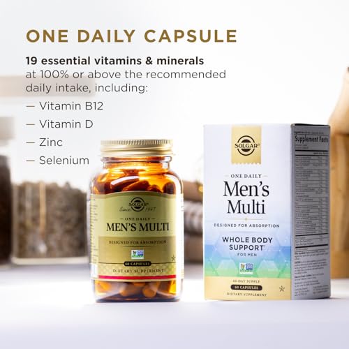 Solgar One Daily Men's Multivitamin Whole Body Support, 60 Servings - image 3