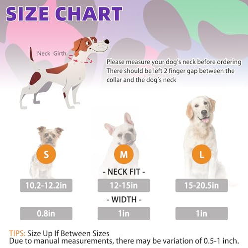 Image of Martingale Collar for Dogs for Small Medium Large Dogs, Soft Padded Nylon No Pull Dog Collar with Buckle, Adjustable No Slip Heavy Duty Durable Puppy Training Collar for Boys Girls, M