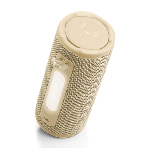 Image of JBL Grip - Compact Bluetooth Speaker with Bold Pro Sound and Ambient Light, up to 14 Hours of Playtime, Water, Dust and Drop-Proof (IP68), & Multi-Speaker Connection with Auracast (Yellow)