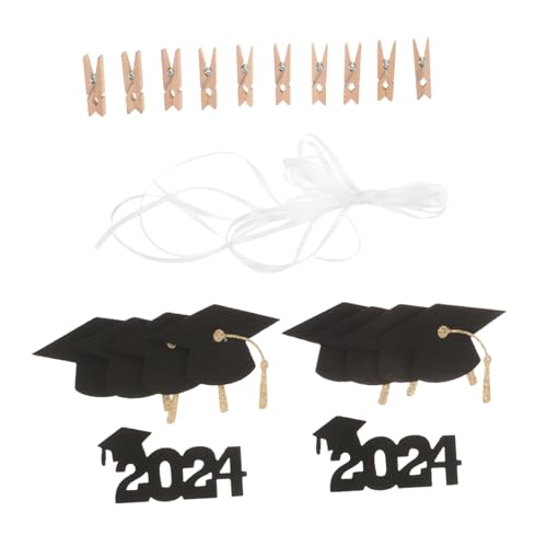 UTHCLO 1 Juego De Accesorios Para Portafotos De Graduación Ramillete Centros De Mesa Minimarco Pancarta De Felicitaciones Decoración Para Fiestas Clips De Fieltro Para Notas Clips