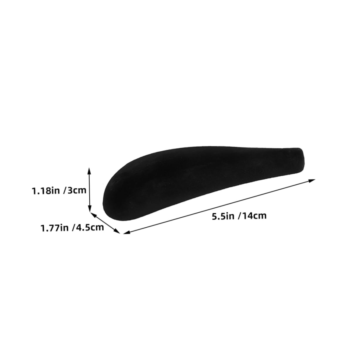 HOOTNEE 24pcs Flocked Hanger Shoulder Rest Shoulder Pads Coat Hanger Suit Hangers Racks for Clothes Hanger Support Shoulder Form Hanger Shoulder Forms Hanger Parts Flocking Black