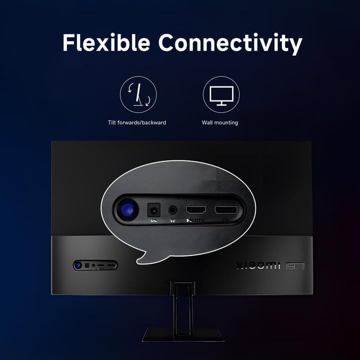 Monitor back panel with flexible connectivity options