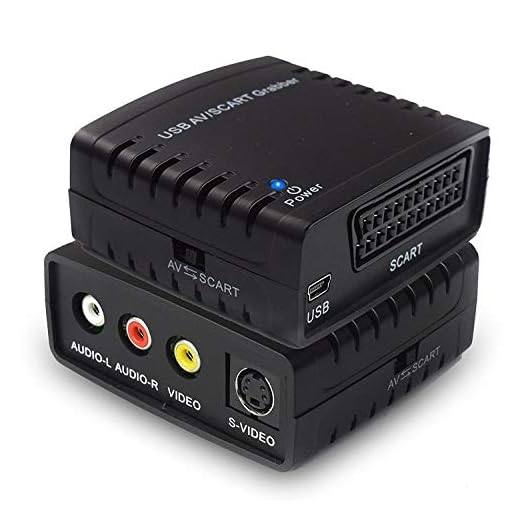 Rybozen Scheda di cattura video Grabber Trasferisce il formato TV Hi8 VHS a DVD,Scart a USB, Registratore audio e video per Windows 7,8,10,11 / Mac OS Convertitore analogico in digitale