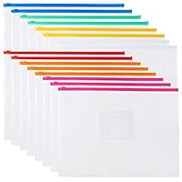 Algopix Similar Product 6 - EOOUT Poly Zip Envelope Files 7 Color