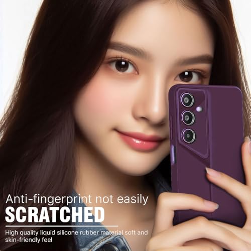 Image of WOW IMAGINE Slim Back Cover for Samsung Galaxy M35 5G | Blade Series Ultra Thin Case with Lightweight Design | Camera Protection | Soft Matte Silicone Flexible Mobile Case - Purple