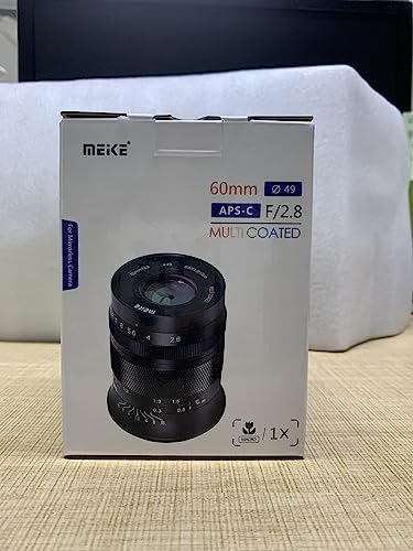 Meike MK-6028CFMF-1X-E 60Mm F2.8 Magnification Macro Manual Focus Aps-C Lens Compatible With Sony E Mount Mirrorless Cameras A6400 A5000 A5100 A6000 A6100 A6300 A6500 A6600 A6700 thumb #7