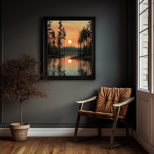 Impression sur toile forêt de pins pour réchauffer un mur blanc vide - 4