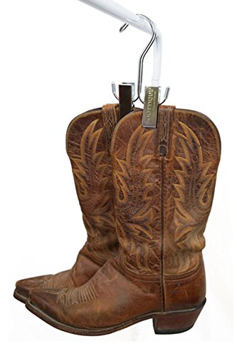 The Cowboy Boot Hanger (Set of 3); Equestrian Boot Hanger, Motorcycle Boots, Boot Holder, Boot Clips, Boot Storage (With Gripz Boot Clips)