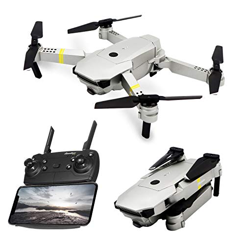 Preisvergleich Produktbild CLCYL Drohne, drahtlose Fernbedienungsflugzeuge, Faltbarkeit und Easy, Breitband-Ultra-HD-Pixel, One-Touch Stunts, FPV, Flug mit beweglichen Spureinstellungen,Platinum