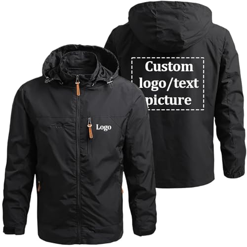 Honghuang Chaquetas De Hombre con Logo Personalizado, Sudadera
