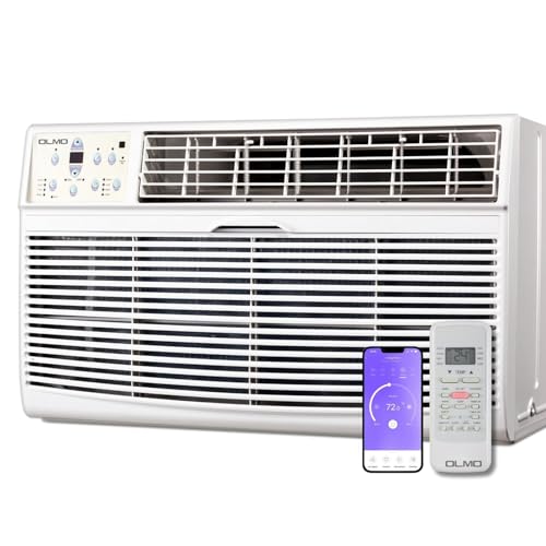 OLMO TTW 12,000 btu 115V Through-the-Wall Air Conditioner with Remote Control and built in Smart Kit, Cooling Only (R32 Refrigerant)