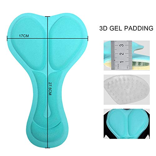 INBIKE Culotte Ciclismo Mujer Pantalones Ciclista Ropa Cculottes para Bici Bicicleta MTB con 3D Acolchado De Gel Pastas Nergo XL - imagen 6