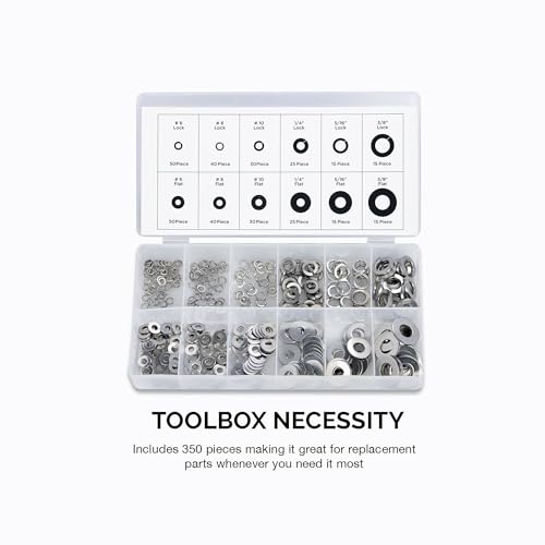 Neiko 50400A Stainless Steel Lock And Flat Washer Assortment thumb #4
