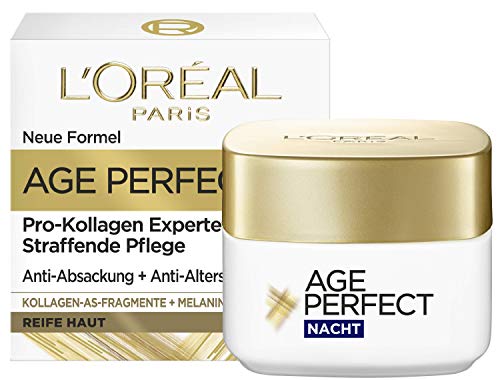 L'Oréal Paris Firming Night Cream for Mature Skin Anti-Ageing Moisturiser Against Age Spots, with Collagen AS Fragments - Image 2