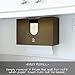 eBun Bamboo Paper Towel Dispenser Wall Mount - Decorative Countertop C Fold Holder for Multifold, Trifold, Folded, and Bathroom Towels (Brown)