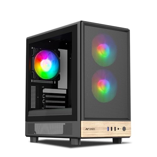 Ant Esports 300 Air Mini Mid-Tower Computer Case/Gaming Cabinet - Black | Support Micro-ATX, Mini-ITX | Pre-Installed 2 Front & 1 Rear Rainbow Fan (B0DCVMTZH8) Amazon Price History, Amazon Price Tracker