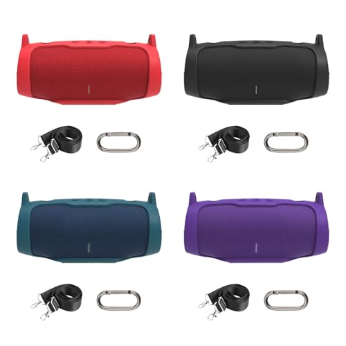 Funda de silicona protectora para altavoces con correa de mano suave 3