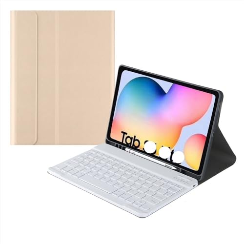 Housse Samsung Galaxy Tab A11+ et A9+ dorée pour travailler en déplacement