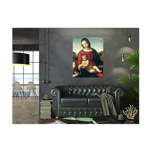 Poster Raffaello Madonna Terranuova 100x75 cm impression papier grand format - 3