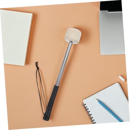 SUPVOX 4 piezas de baquetas ergonómicas de acero con mazas para control preciso del sonido, duraderas y cómodas para bombos de marcha y uso en presentaciones miniatura 5