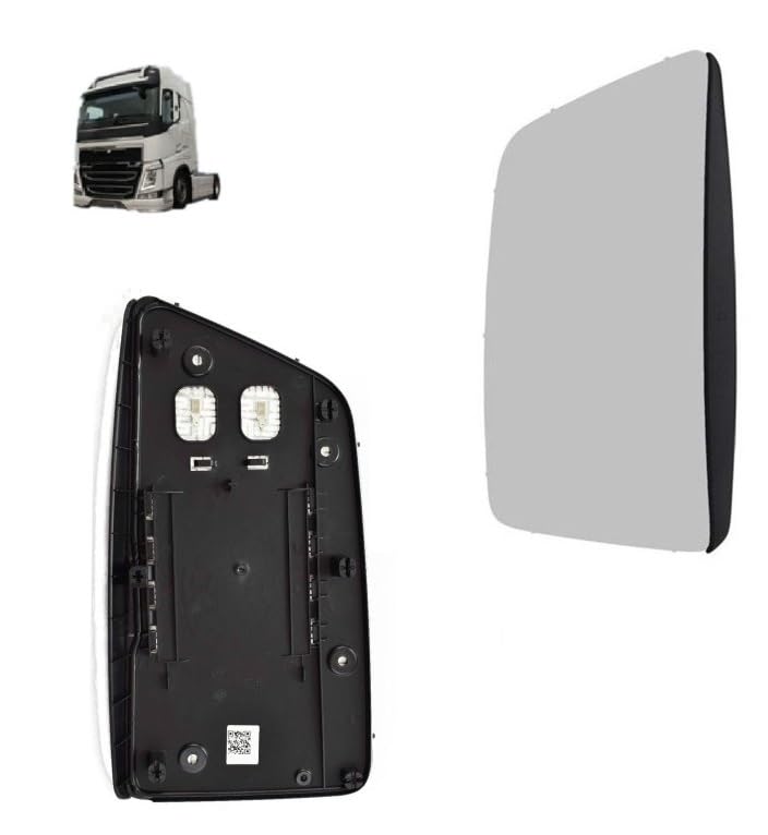 PIASTRA SPECCHIO VETRO SX TERMICO COMPATIBILE CON VOLVO FH4 EURO 6 387X205 82356810