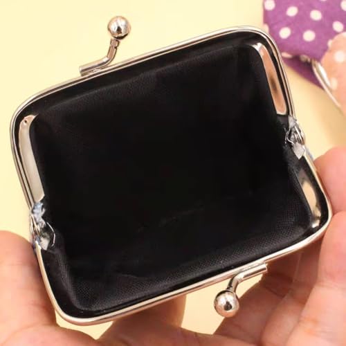 Women's Fashion Zipper Compact Polka Dot Coin Purse3