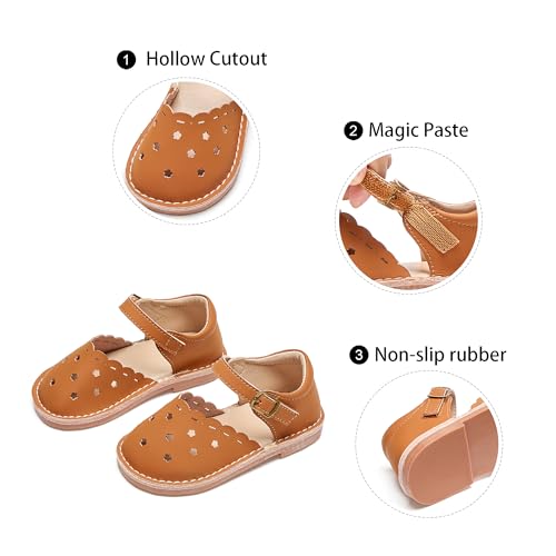 Image of GINFIVE Toddler Girls Sandals Girls Toddler Sandals Little Girls Kids Shoes