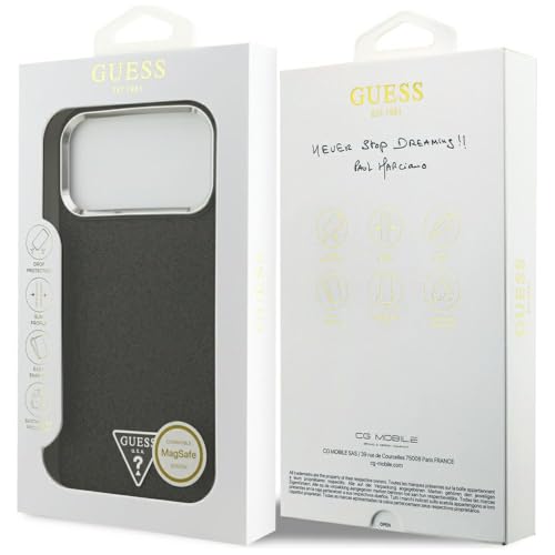 Coque Guess Glitter Triangle Logo MagSafe pour iPhone 17 Pro Max - vue 9