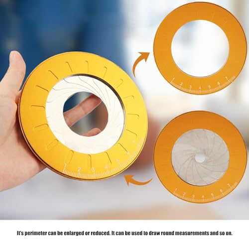 Compas à dessin acier inoxydable réglable pour fabrication de cercles