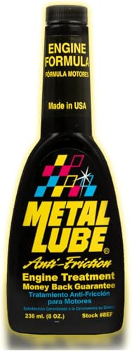 Metal Lube Fórmula Motores – Aditivo Antifricción para Coches Gasolina y Diésel, Reduce Desgaste, Consumo y Emisiones, Mejora Rendimiento y Arranque – Envase 236 ml