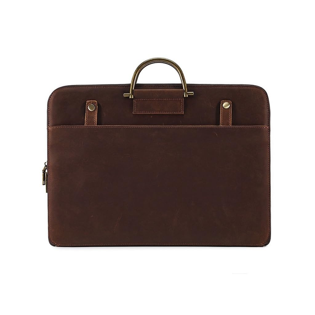 Sac à main vintage en cuir de cheval fou de haute qualité pour homme et femme
