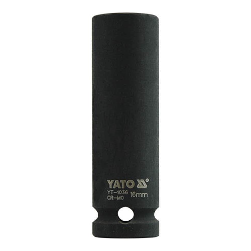 Yato YT-1036 Deep Impact Socket 1/2inch X16mm|Impact Socket Wrench Adaptor|Power Tools|Home Tools|Industrial tools|Mechanical Tools|Automotive|CrMo SCM-440|CrV50BV30|Black Phosphated|Cold Forged-image-46