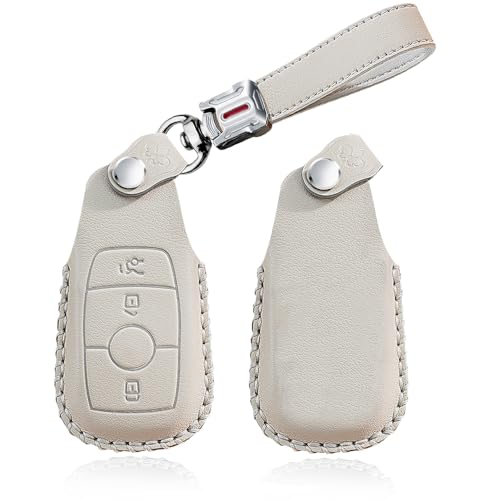 Couvercle de porte-clés Mercedes Benz cuir anti-rayures étui
