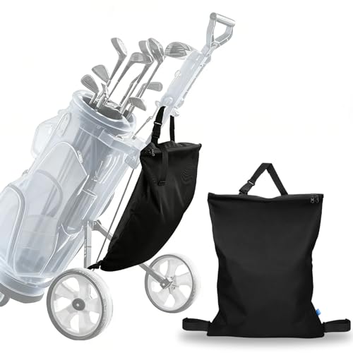 Sac de chariot de golf à 3 roues grand volume avec zip