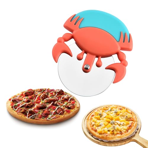 Cute Roller Pizza Cutter Easy to Cut Pizza Easy to Clean Fun Cut Pizza Cutter Pizza Gift Cutter For left- and right-handed people