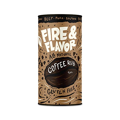 Fire & Flavor Coffee Rub - Poultry Seasoning, Salmon Seasoning, and All-Purpose Blend - All-Natural Spices and Seasonings for Turkey Rubs, Brisket Rubs, and Everyday Use