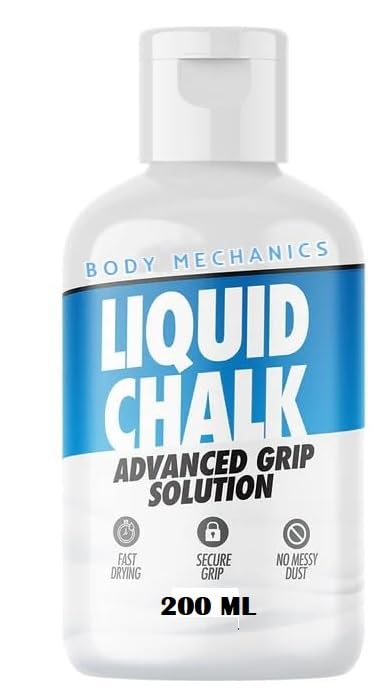Image of Body Mechanics Liquid Chalk Advanced Grip Solution, Fast Drying, Secure Grip, No Messy Dust, 200mL