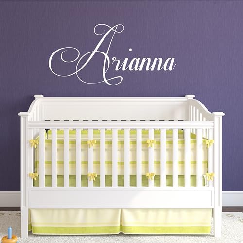 Vinilo personalizado para pared, nombre niña 28 pulgadas ancho miniatura 5