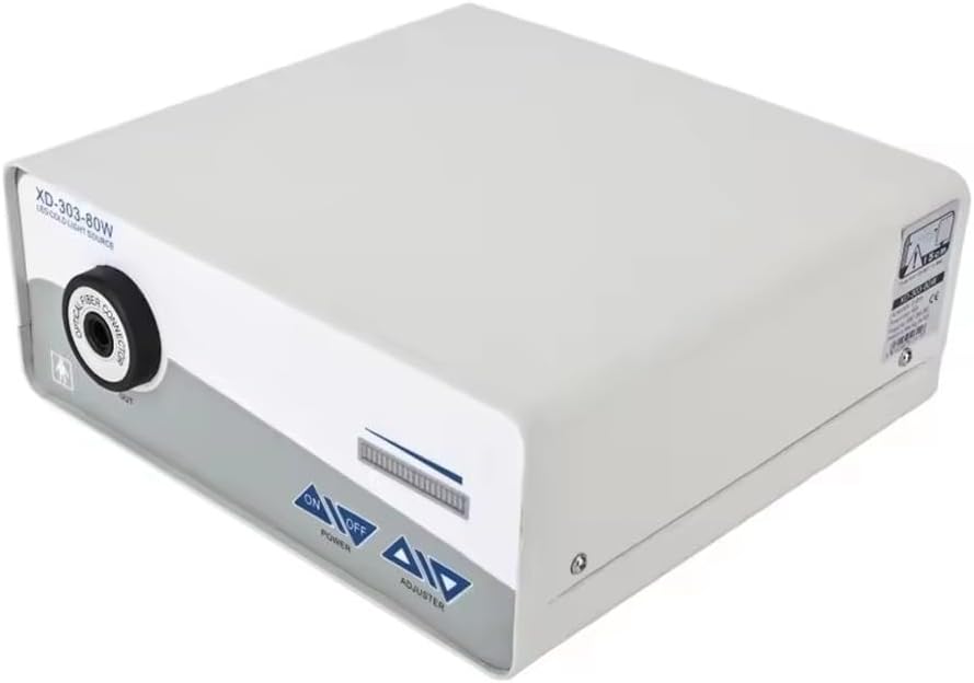 80W High Brightness LED Medical Cold Light Source Fiber Optic Endoscope Microscope Examination Lamp with Touch Switch XD-303-80W