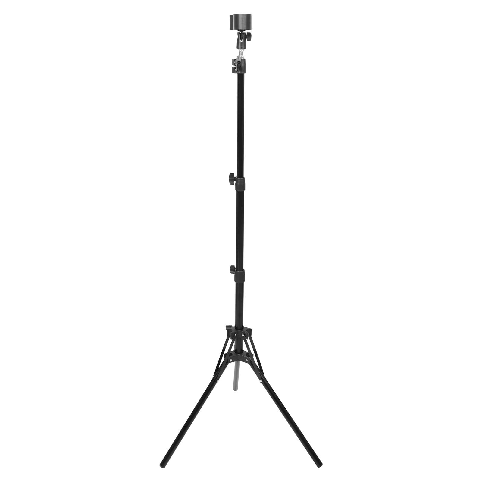 Soporte Ancha Ajustable de Altura Pelo para Secador 360° Giratorio con Clip de Sujeción Base y Almohadilla Antideslizante para Uso en Salón y Hogar