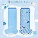 INFANZIA Car Seat Strap Covers for Infants Babies, Soft Carseat Shoulder Pads for Kids, Double-Sided Use Seatbelt Cushion Covers for Stroller, Pushchair & High Chair (Blue)